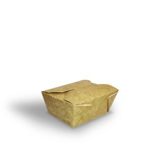 Small Paper Food Pail - Natural