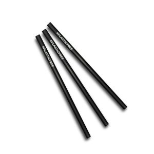 8x200mm PLA Straw - Black
