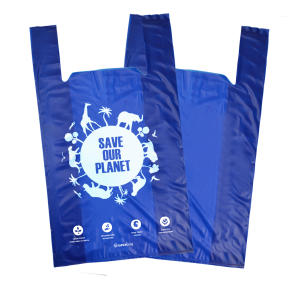 Large T-Shirt Cassava Bag - Blue