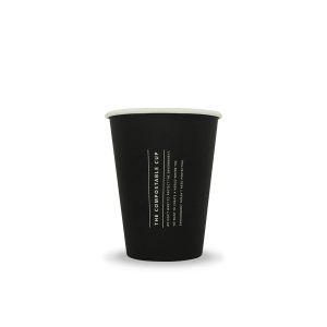 12oz Single Wall Paper Cup - Black
