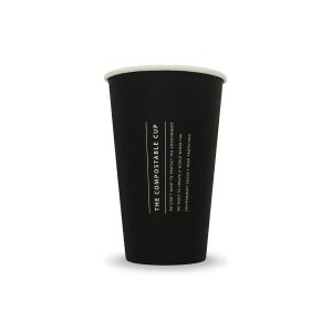 16oz Single Wall Paper Cup - Black