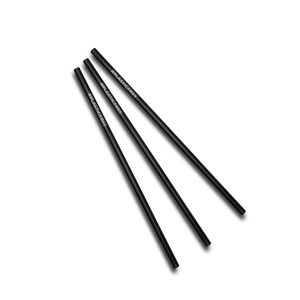 6x200mm PLA Straw - Black